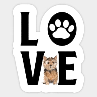 Dog Love - Norfolk Terrier Sticker